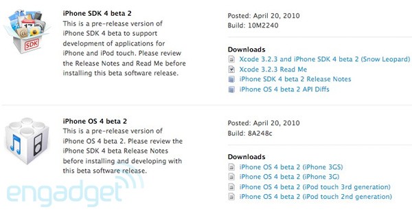 apple iphone os, apple iphone os 4.0, apple iphone os 4.0 beta 2, iphone os beta 2, jailbreak, dev team, beta, beta 1, beta 2, dev, sdk, sdk beta, sdk beta 1, sdk beta 2, iphone 4.0