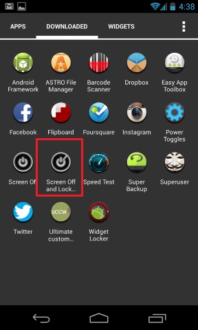 How to Add Android Device Lock Button On Home Screen