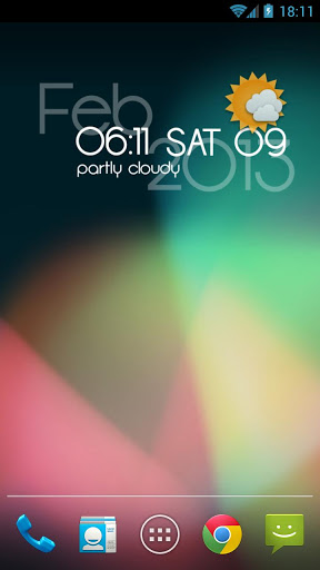UCCW - Typo Clock Skin