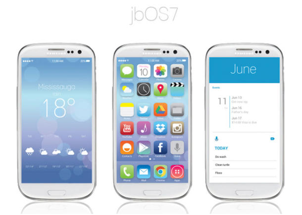 joOS7 theme for Android