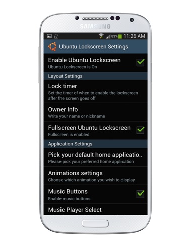 Ubuntu Lock Screen Settings