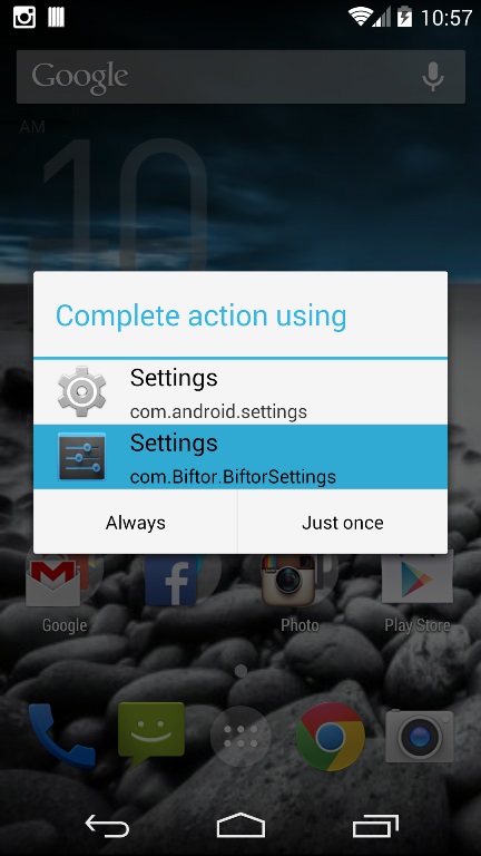 Change Android Setting App Into Tabbed Menu With Biftor Settings