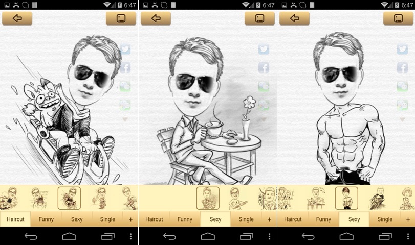 app turn yourself into a cartoon momentcam sailor